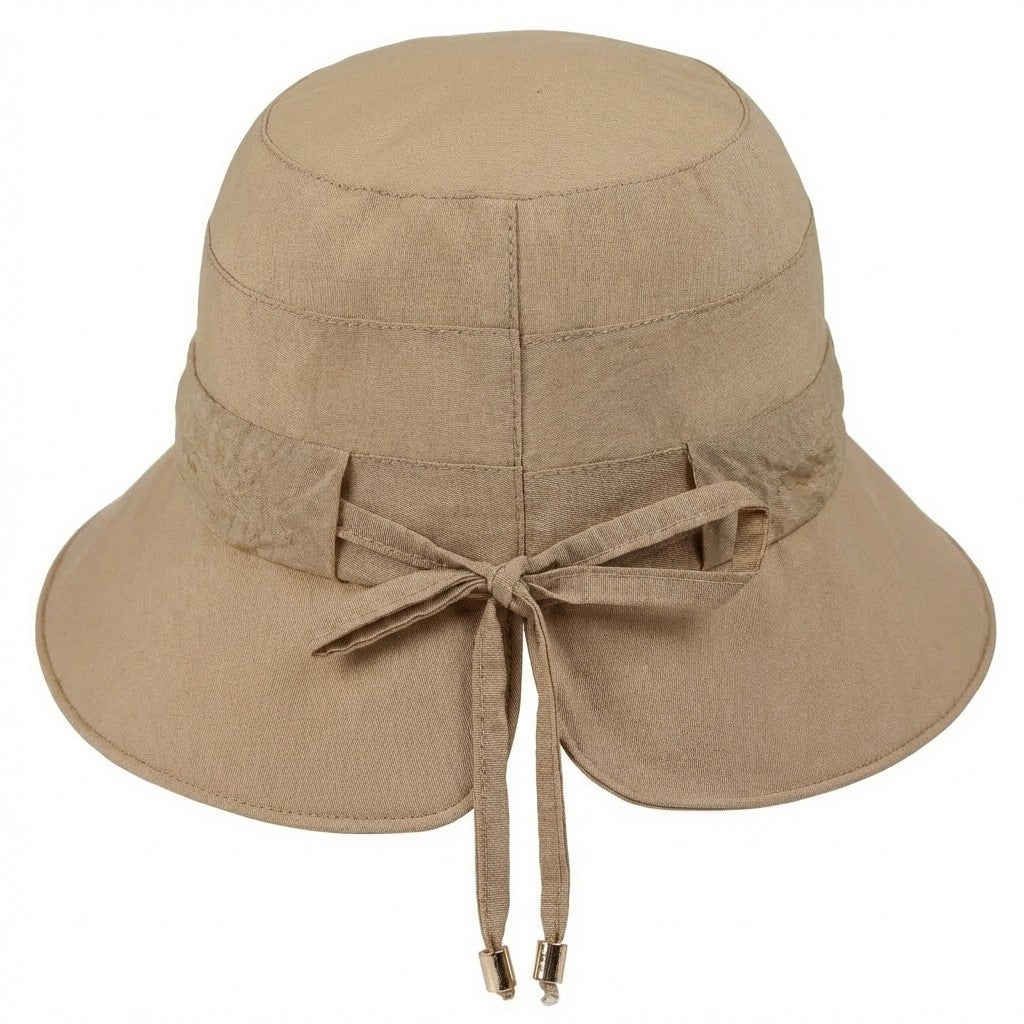 Anna-Kaci Women's Wide Brim Sun Hat Adjustable Tie Back UV Protection Lightweight Outdoor Travel Hat