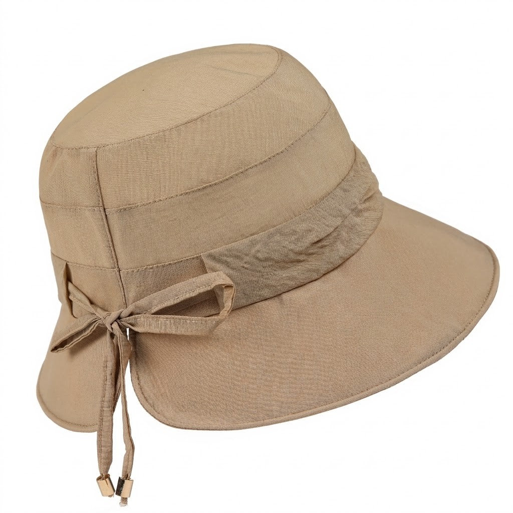 Anna-Kaci Women's Wide Brim Sun Hat Adjustable Tie Back UV Protection Lightweight Outdoor Travel Hat