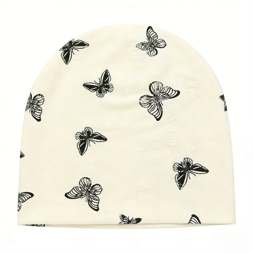 Anna-Kaci Women Butterfly Embroidery Slouchy Beanie Soft Lightweight Breathable Casual Hat
