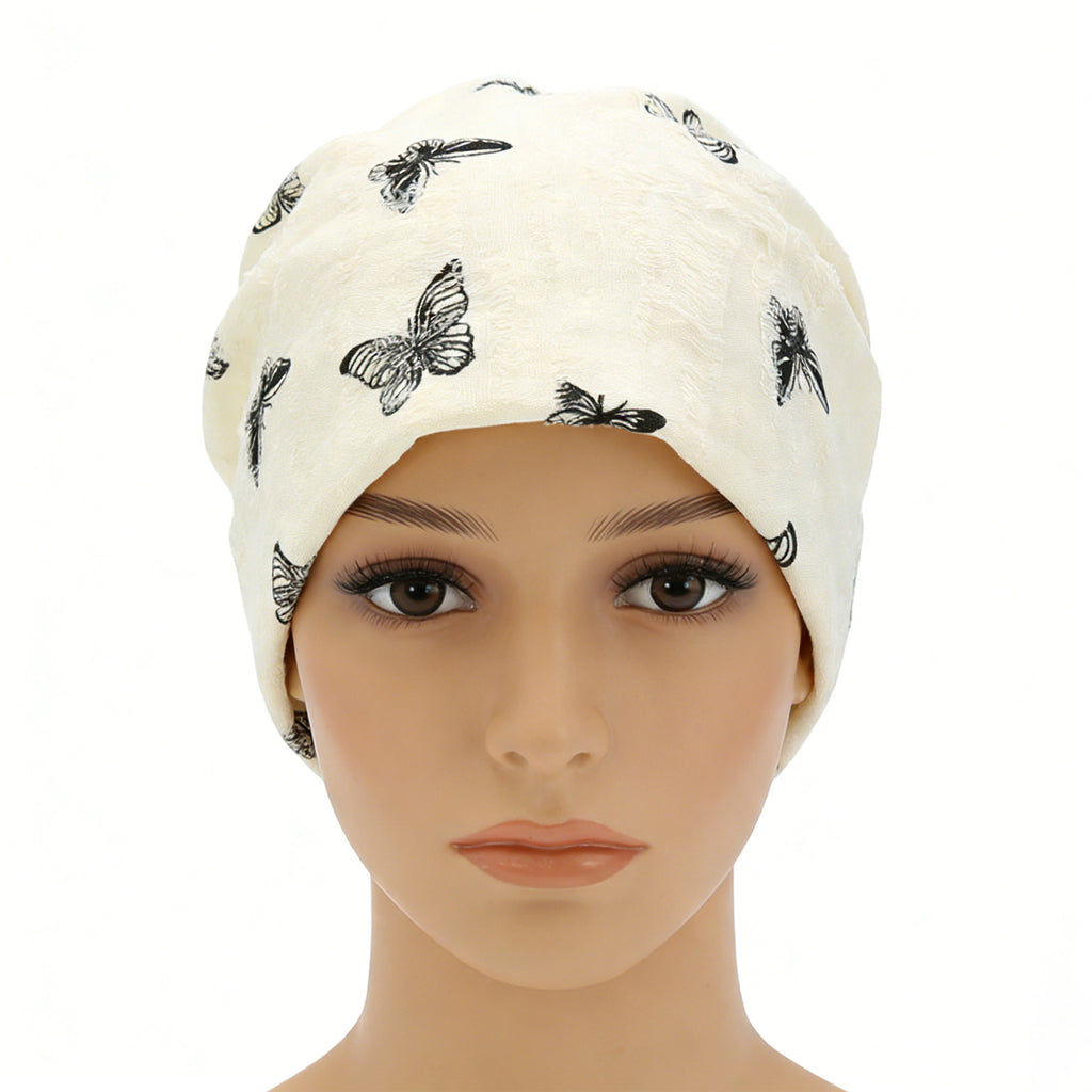 Anna-Kaci Women Butterfly Embroidery Slouchy Beanie Soft Lightweight Breathable Casual Hat