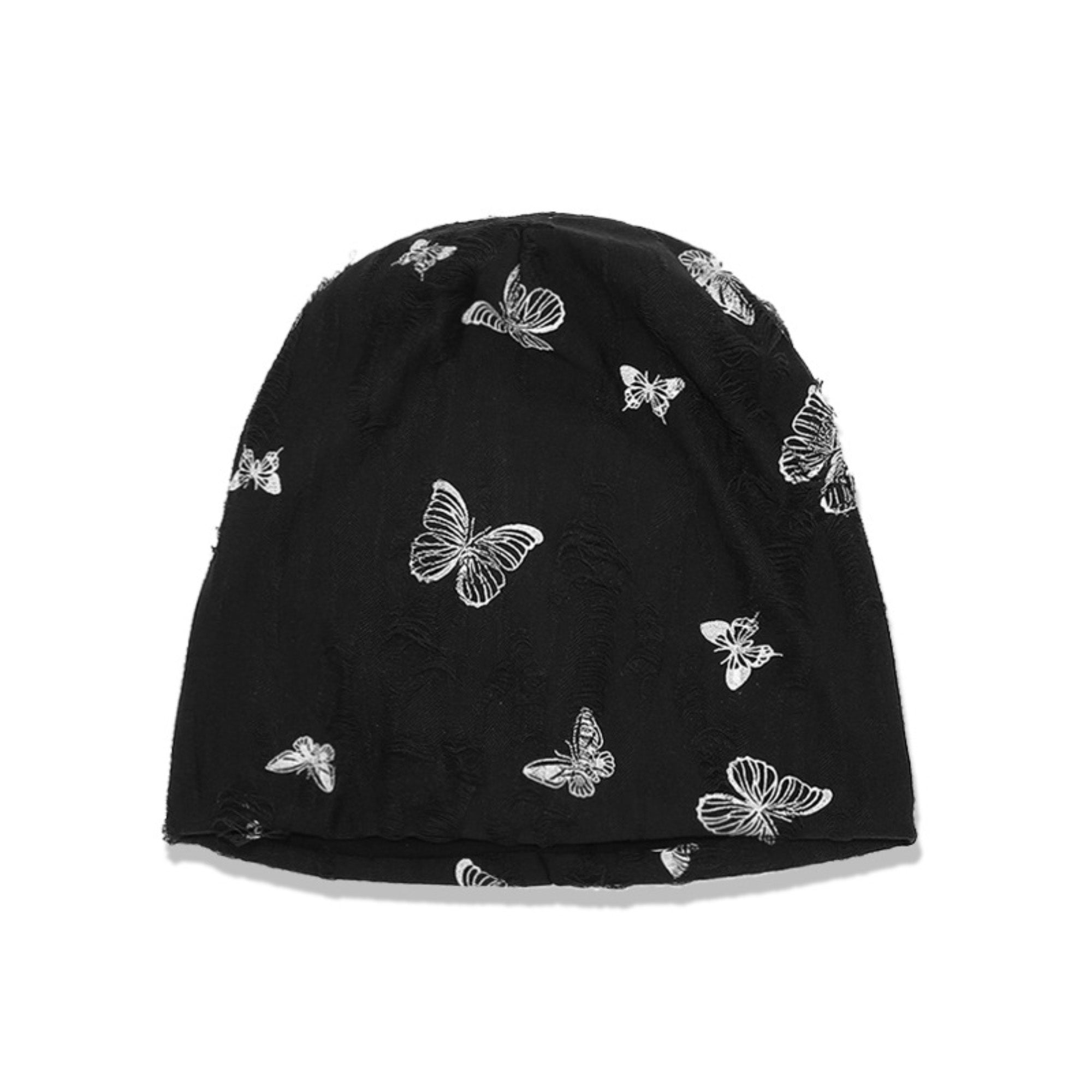 Anna-Kaci Women Butterfly Embroidery Slouchy Beanie Soft Lightweight Breathable Casual Hat