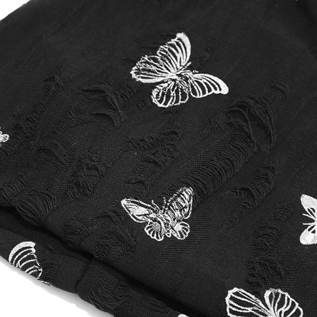 Anna-Kaci Women Butterfly Embroidery Slouchy Beanie Soft Lightweight Breathable Casual Hat