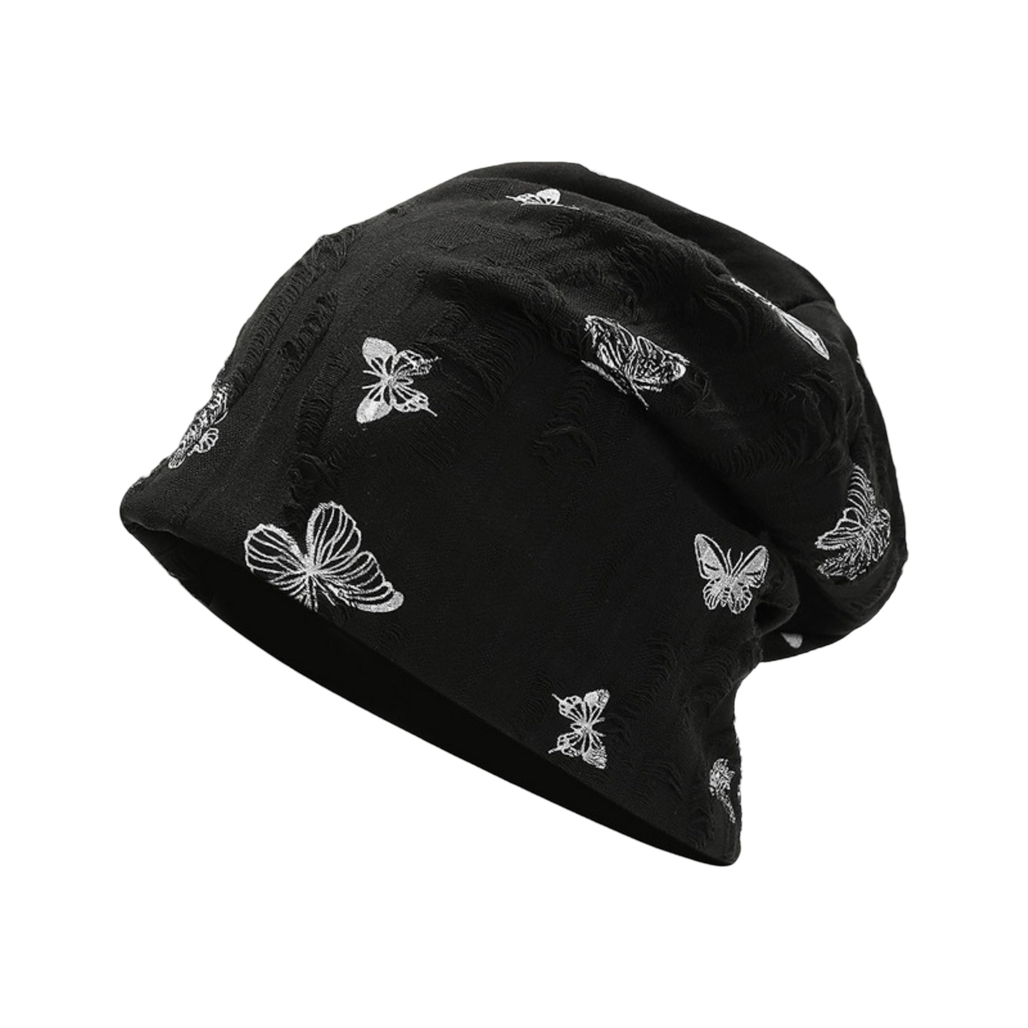 Anna-Kaci Women Butterfly Embroidery Slouchy Beanie Soft Lightweight Breathable Casual Hat