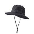 Anna-Kaci Women Wide Brim Sun Hat with Ponytail Opening Adjustable Chin Strap Breathable Mesh Panel