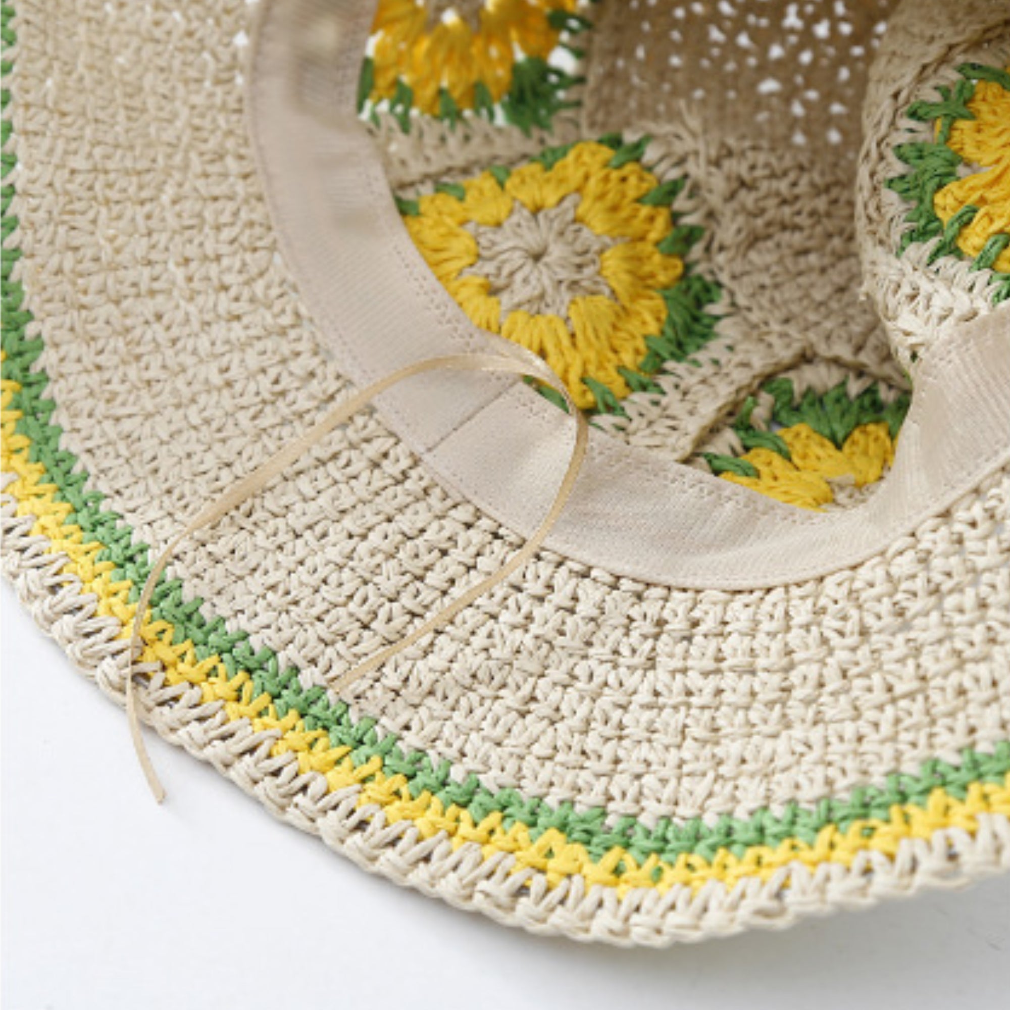Anna-Kaci Women Bucket Hat Wide Brim Crochet Pattern Lightweight Casual Sun Hat