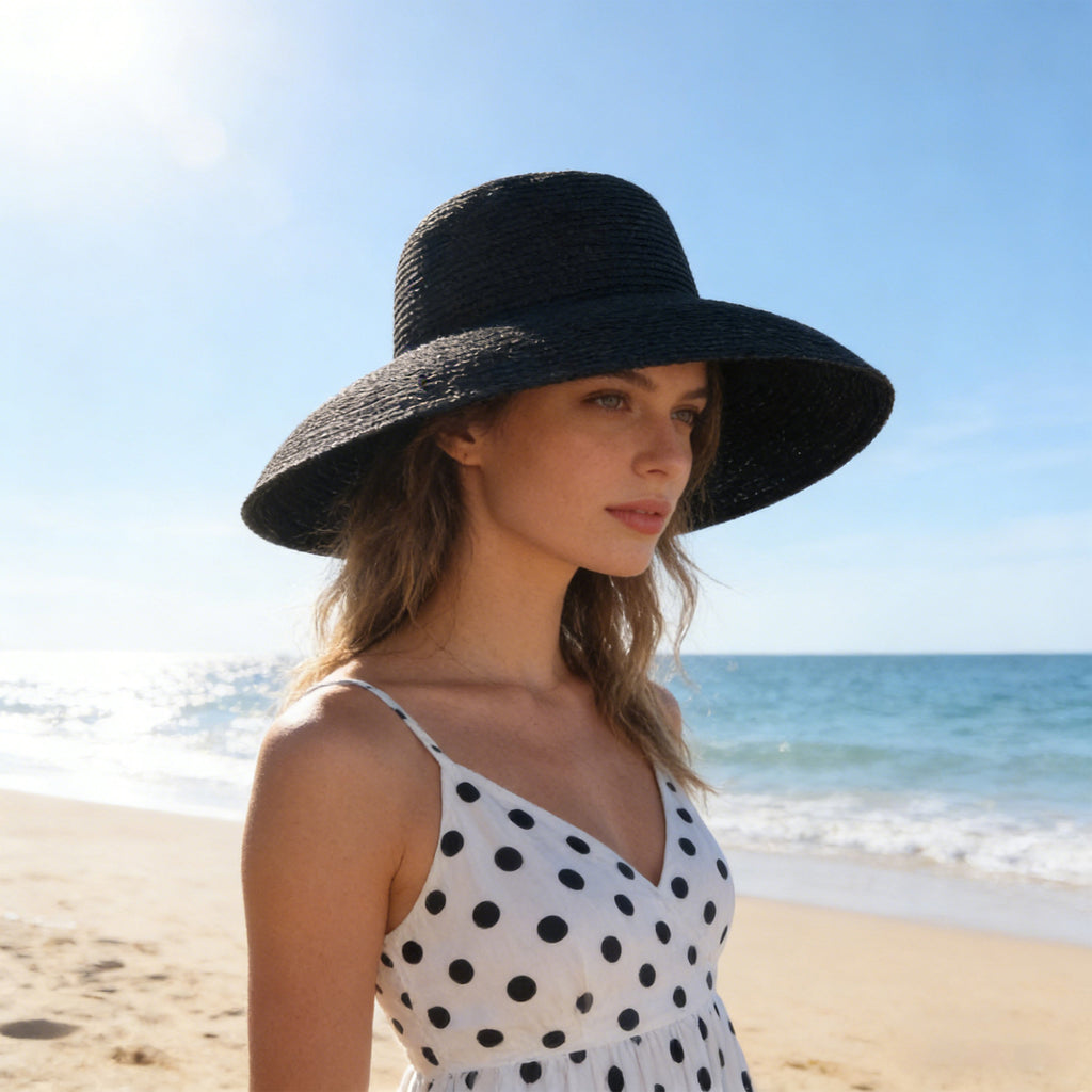 Anna-Kaci Women Wide Brim Bucket Hat Lightweight Woven Sun Hat Classic Solid Casual Hat