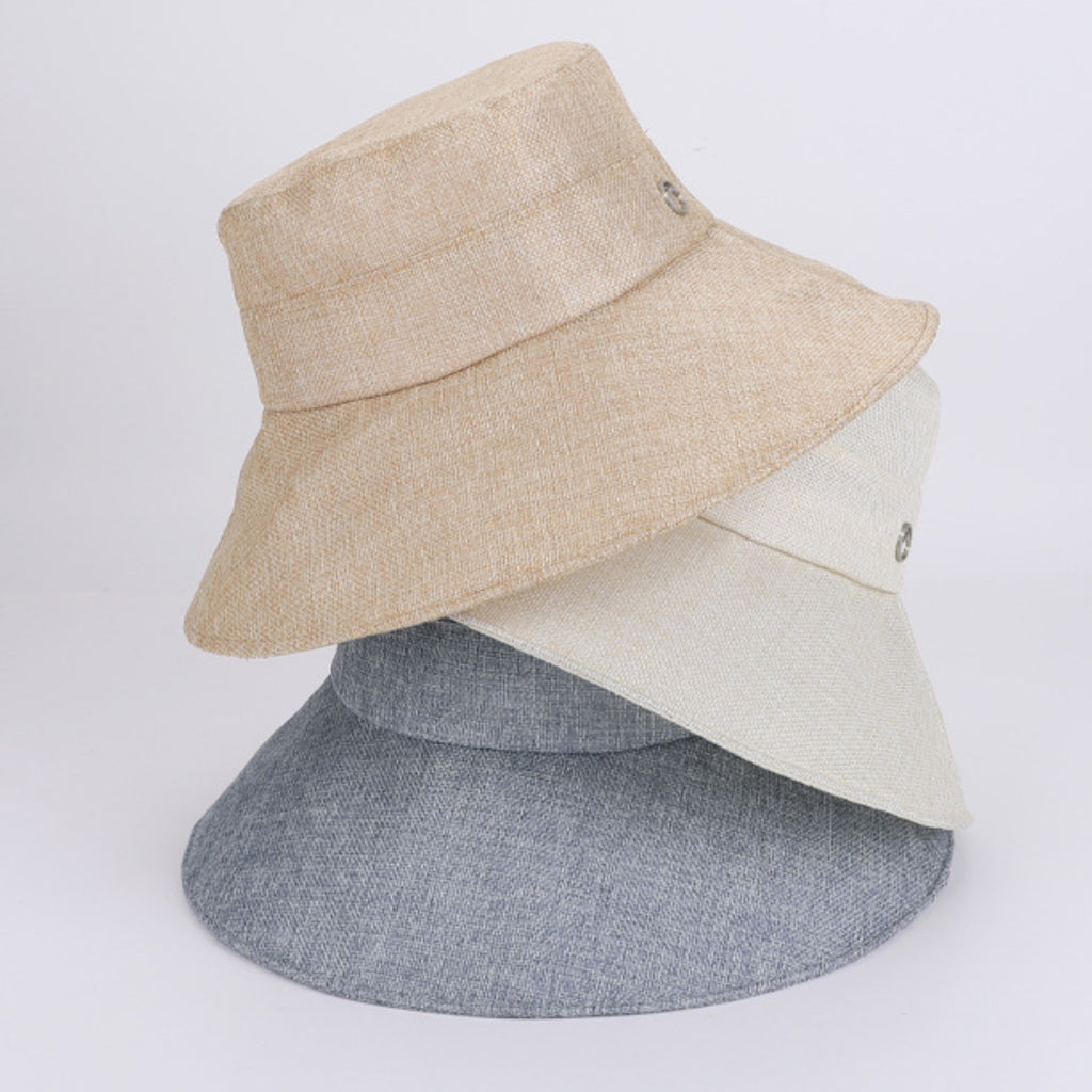 Anna-Kaci Women Wide Brim Bucket Hat Classic Solid Sun Hat Lightweight Casual Everyday Hat