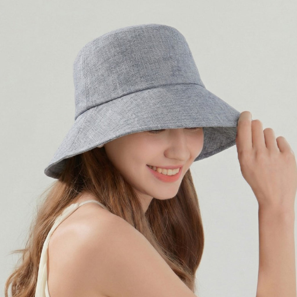 Anna-Kaci Women Wide Brim Bucket Hat Classic Solid Sun Hat Lightweight Casual Everyday Hat