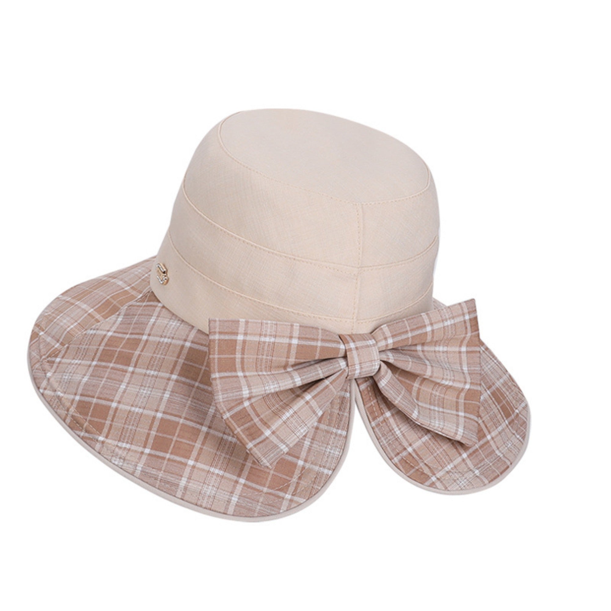 Anna-Kaci Wide Brim Sun Hat with Bow Detail Adjustable Fit Summer Bucket Hat