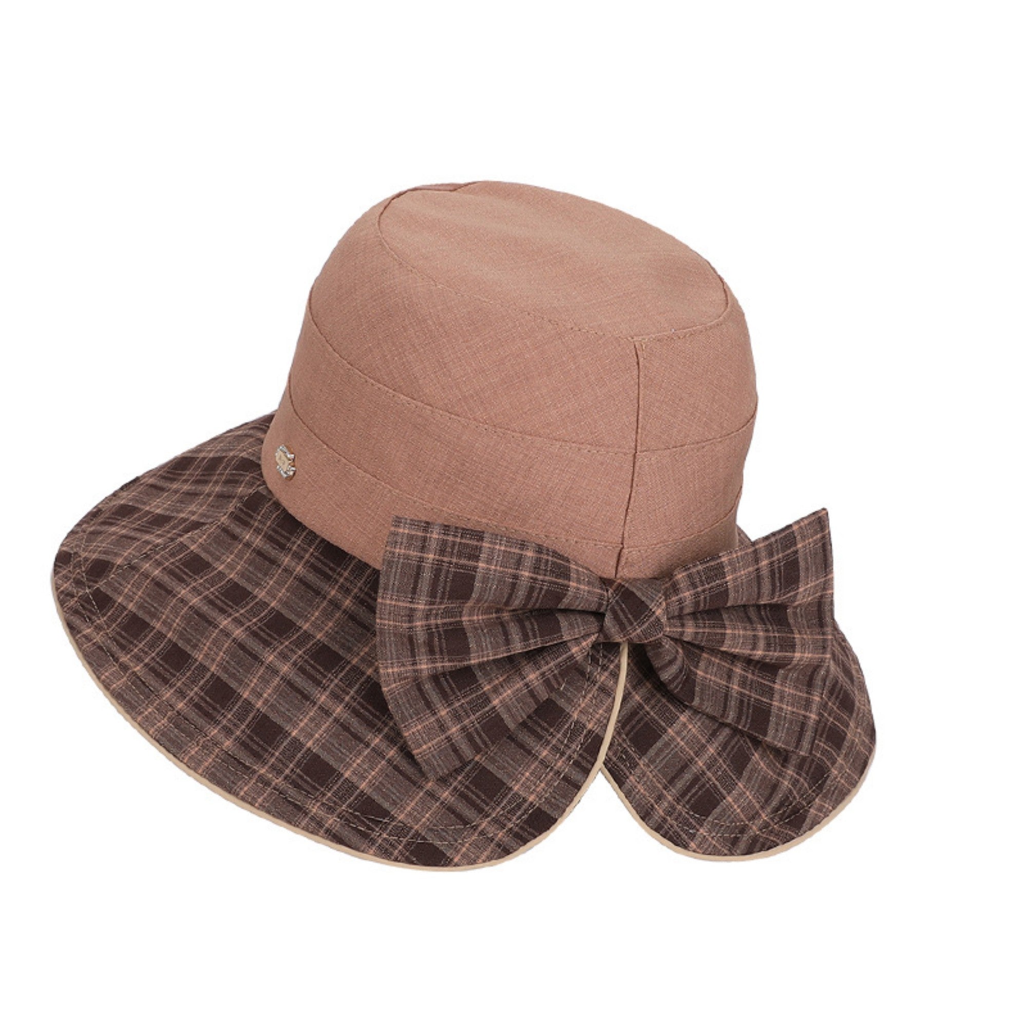 Anna-Kaci Wide Brim Sun Hat with Bow Detail Adjustable Fit Summer Bucket Hat