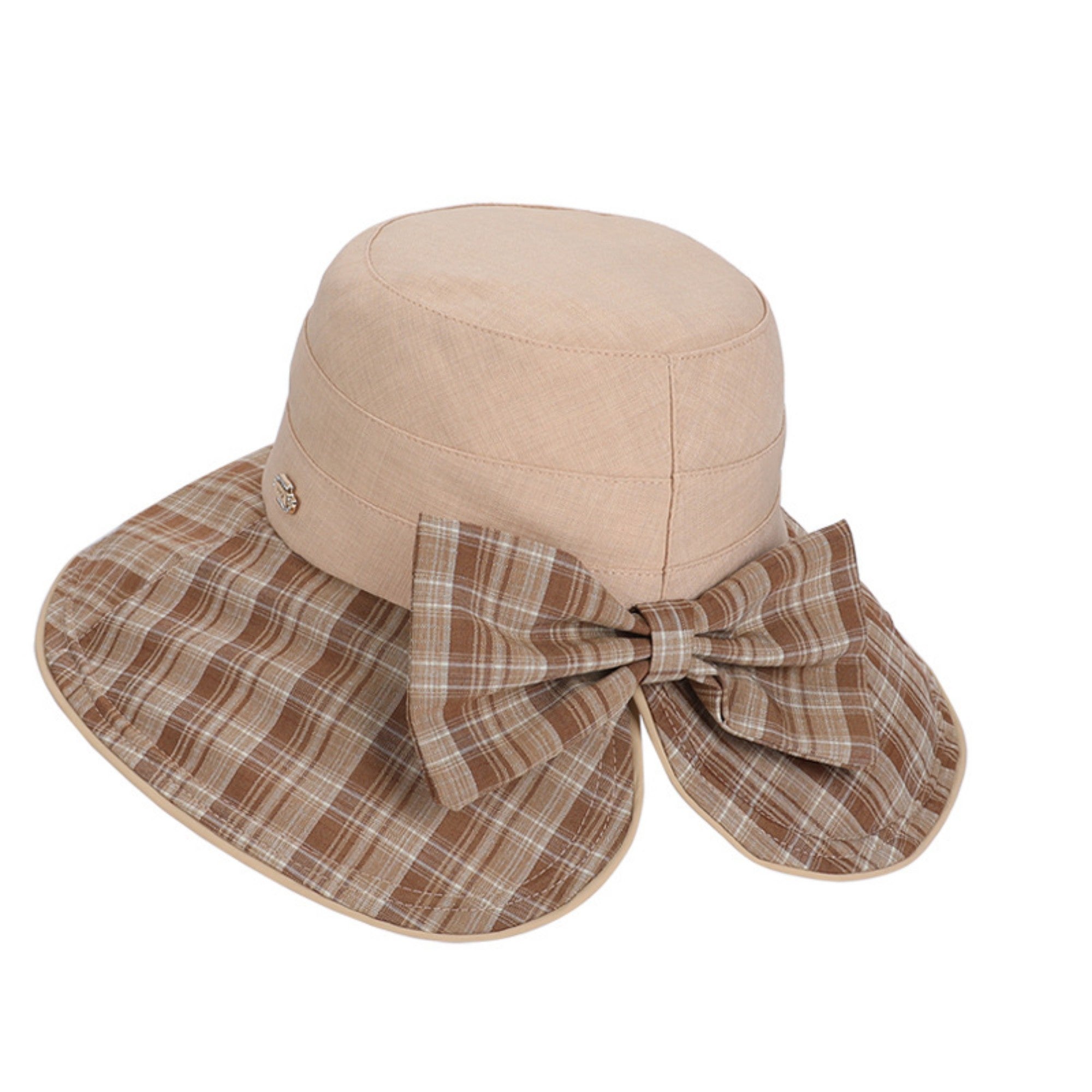 Anna-Kaci Wide Brim Sun Hat with Bow Detail Adjustable Fit Summer Bucket Hat