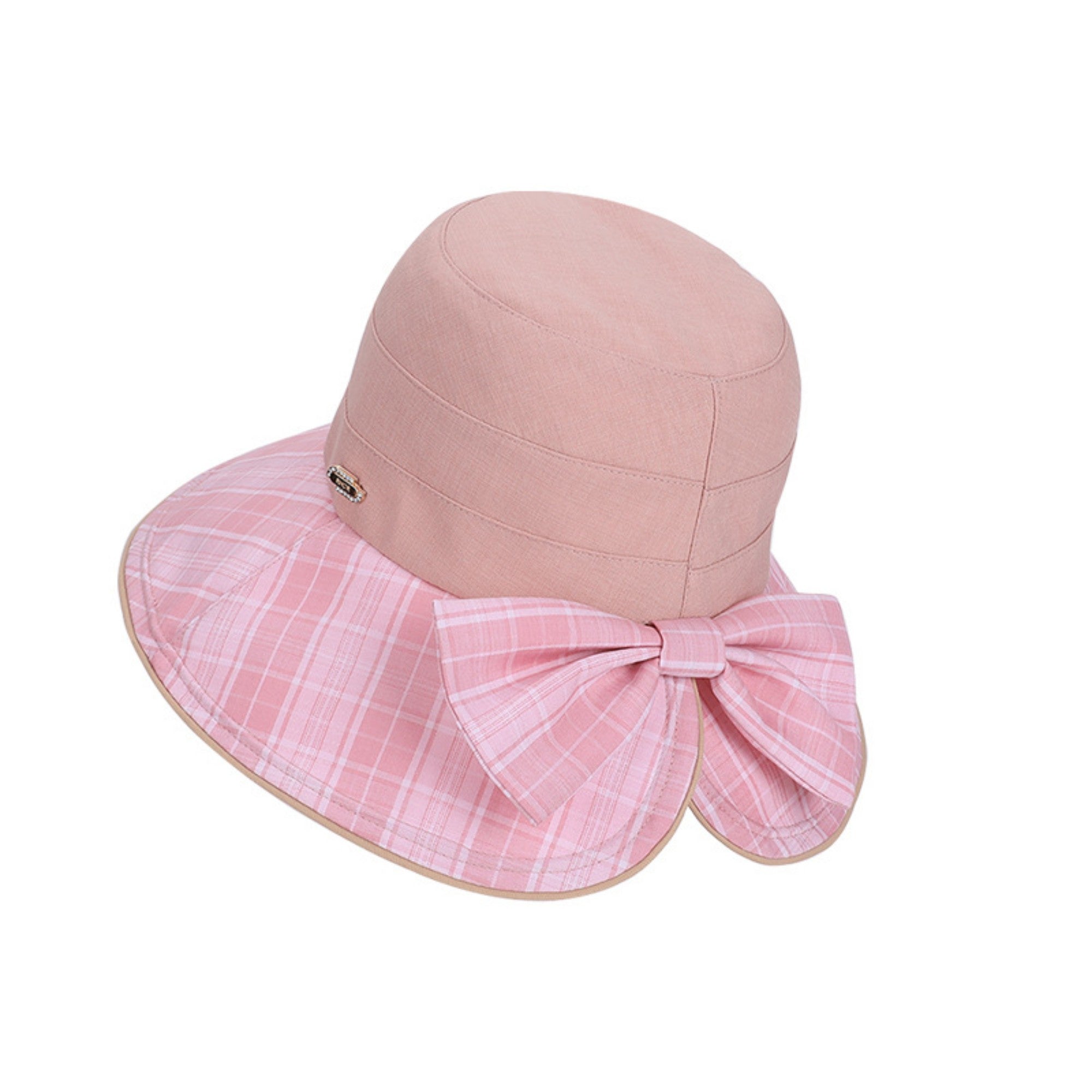 Anna-Kaci Wide Brim Sun Hat with Bow Detail Adjustable Fit Summer Bucket Hat