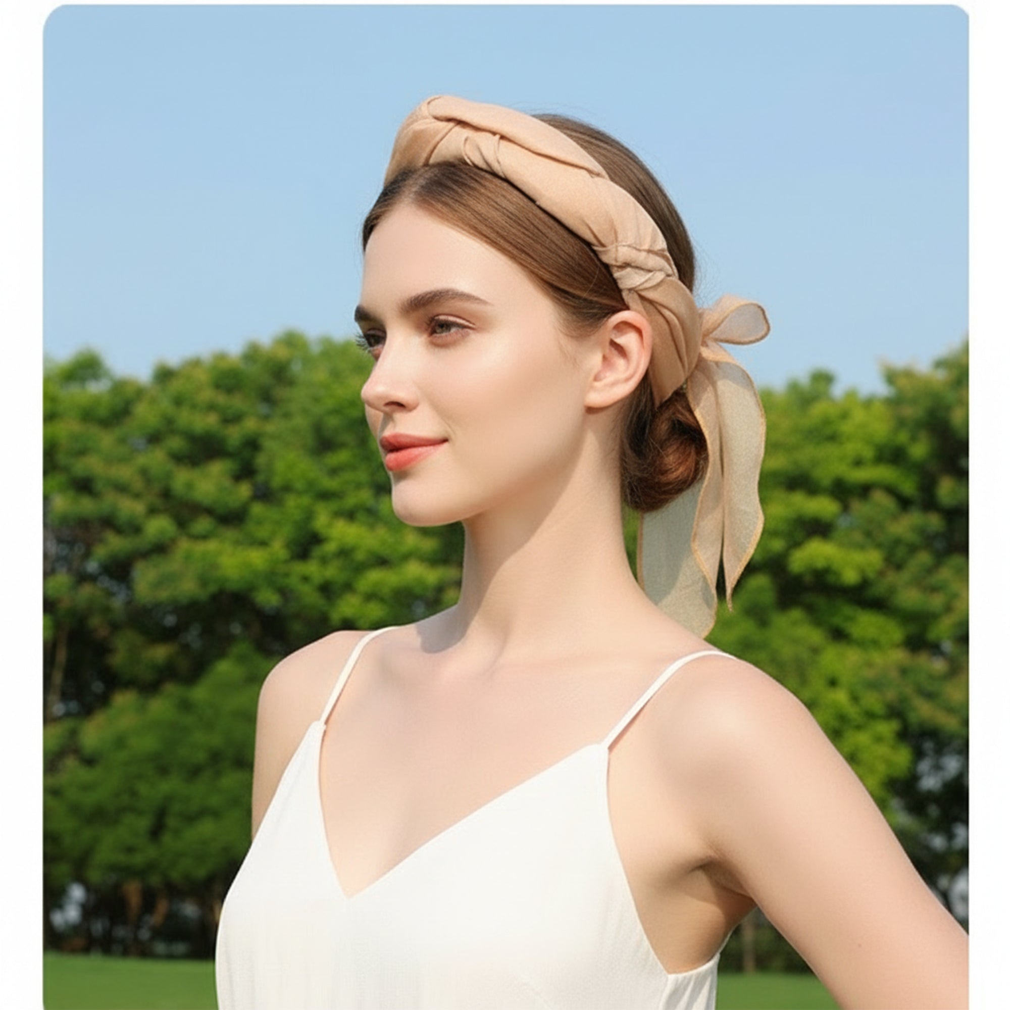 Anna-Kaci Wide Brim Sun Hat with Neck Flap Convertible Headband UV Protection Summer Hat