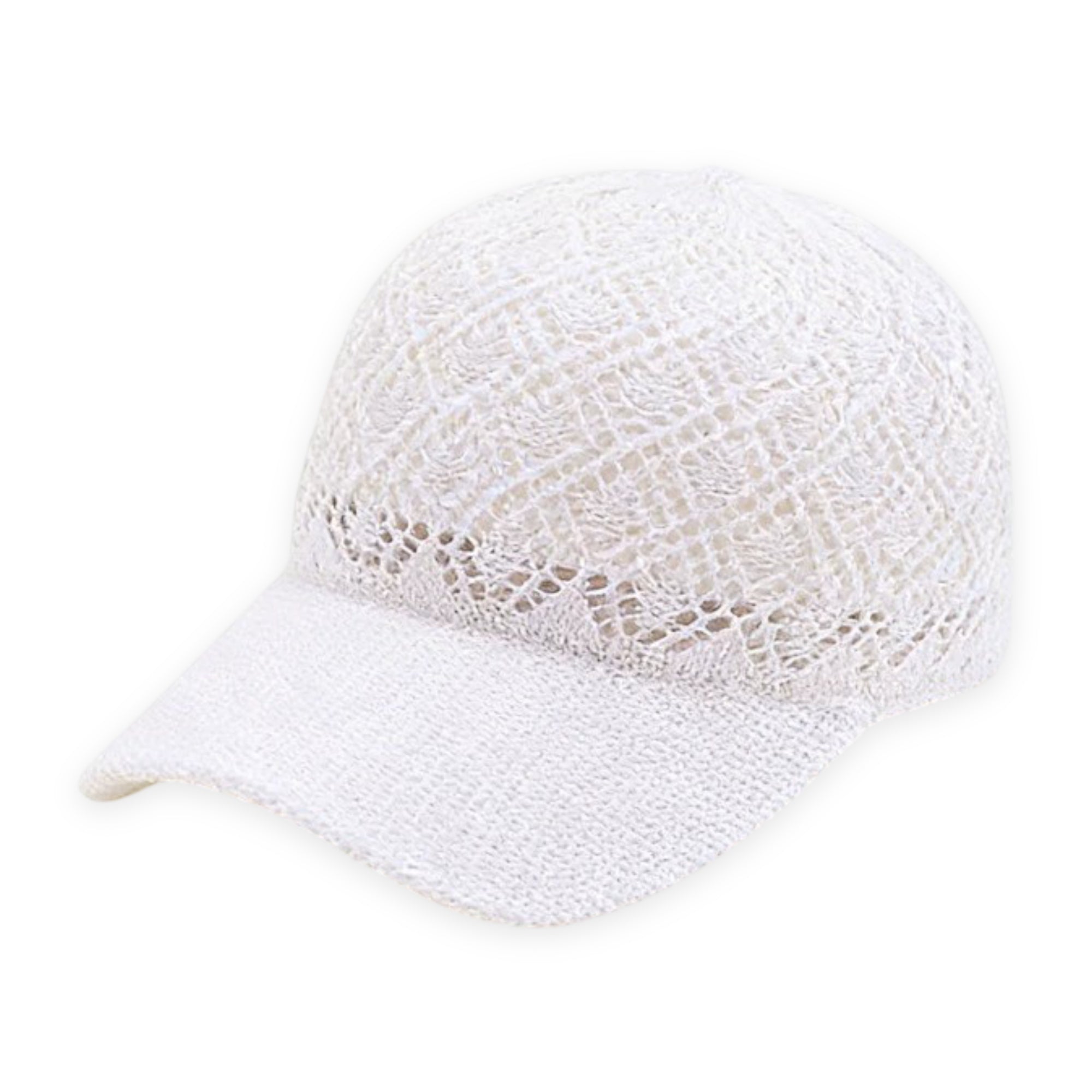 Anna-Kaci Women's Breathable Crochet Baseball Cap, Adjustable Summer Lightweight Mesh Dad Hat
