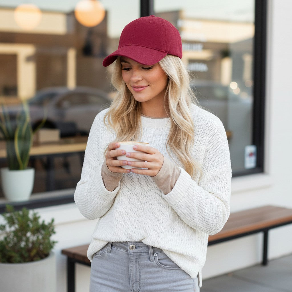 Anna-Kaci Cotton Baseball Cap Adjustable Dad Hat Breathable Casual Everyday Hat for Men Women