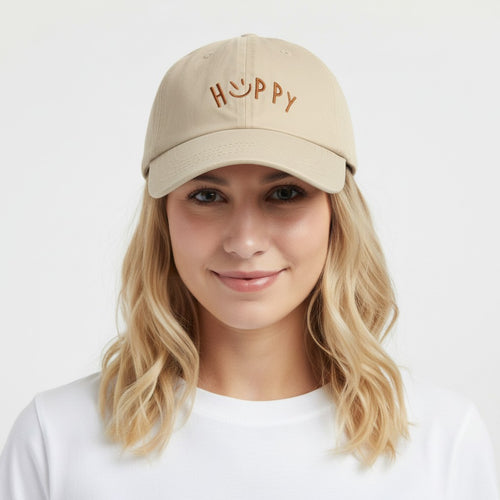 Anna-Kaci Embroidered Smile Baseball Cap Adjustable Cotton Dad Hat Casual Cute Everyday Hat