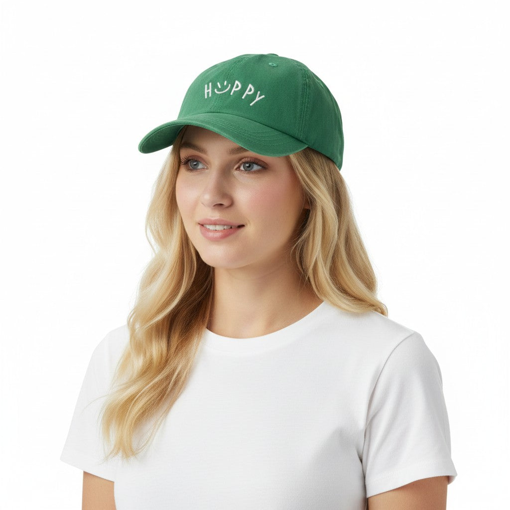 Anna-Kaci Embroidered Smile Baseball Cap Adjustable Cotton Dad Hat Casual Cute Everyday Hat