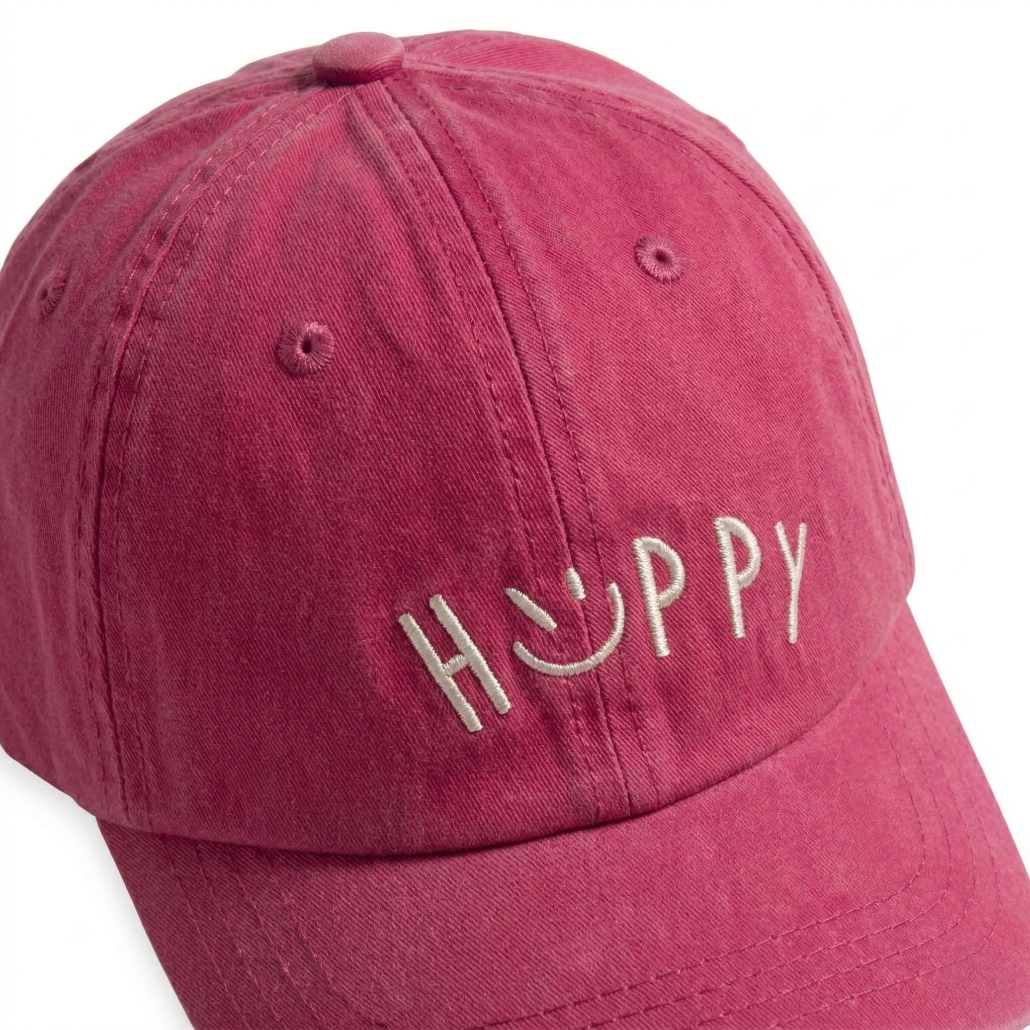 Anna-Kaci Embroidered Smile Baseball Cap Adjustable Cotton Dad Hat Casual Cute Everyday Hat
