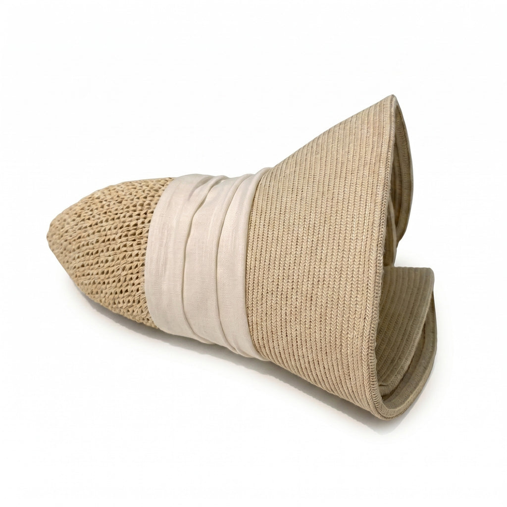 Anna-Kaci Womens Straw Sun Hat Asymmetric Brim Breathable Lightweight Foldable Summer Hat