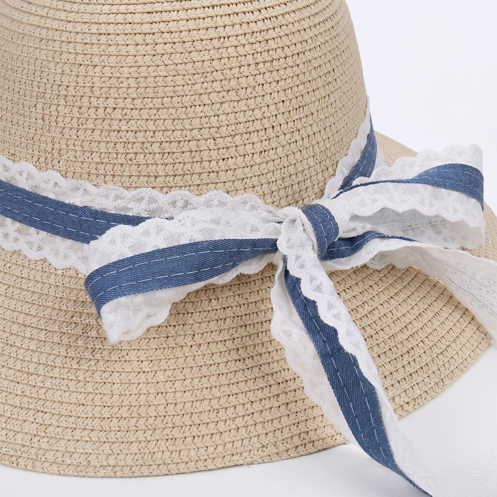 Anna-Kaci Womens Lightweight Wide Brim Straw Sun Hat Foldable Beach Summer UV Protection Hat