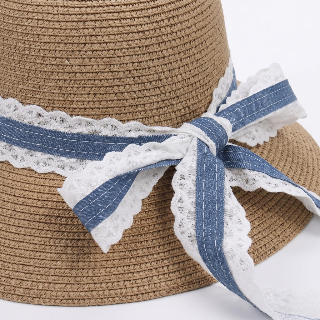 Anna-Kaci Womens Lightweight Wide Brim Straw Sun Hat Foldable Beach Summer UV Protection Hat