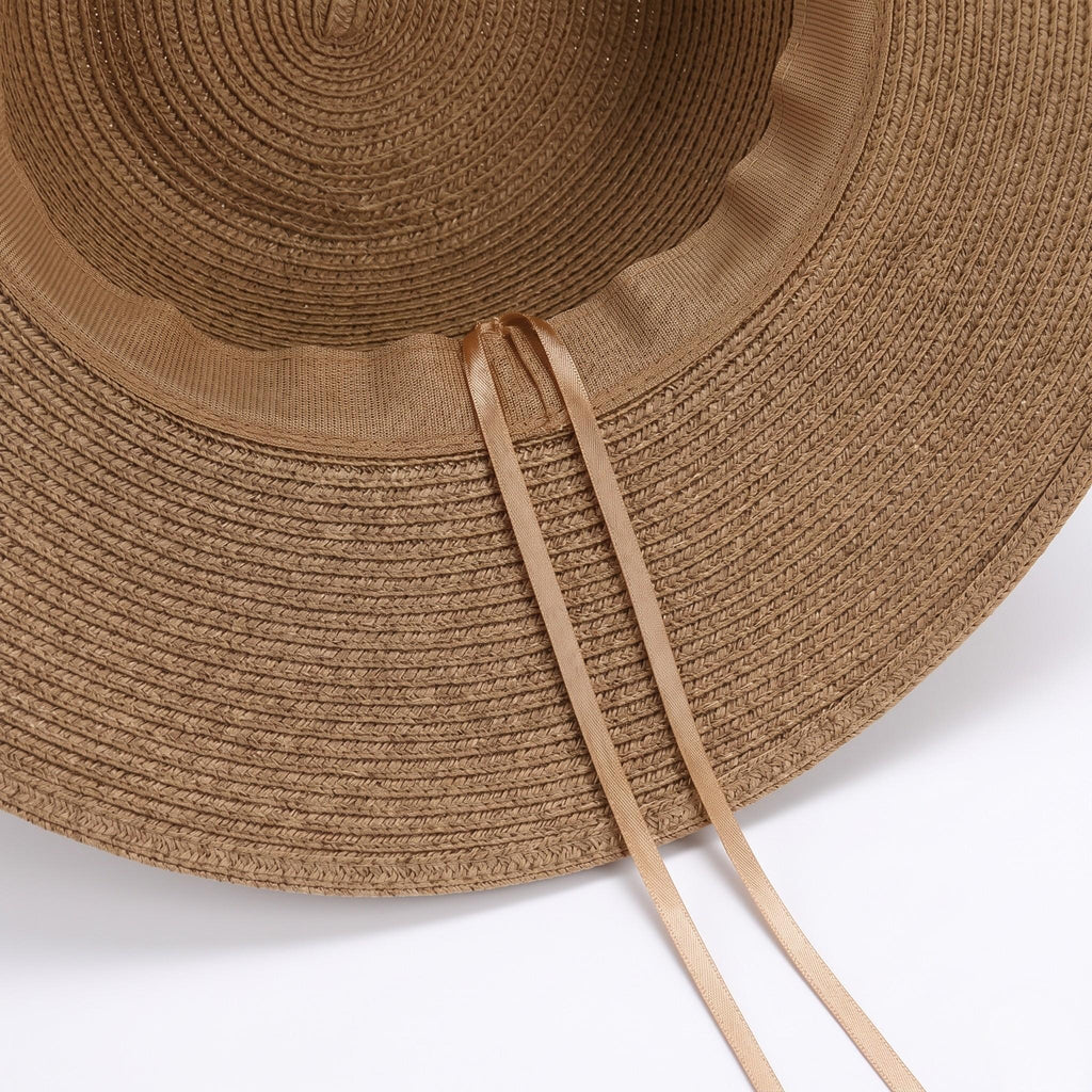 Anna-Kaci Womens Lightweight Wide Brim Straw Sun Hat Foldable Beach Summer UV Protection Hat