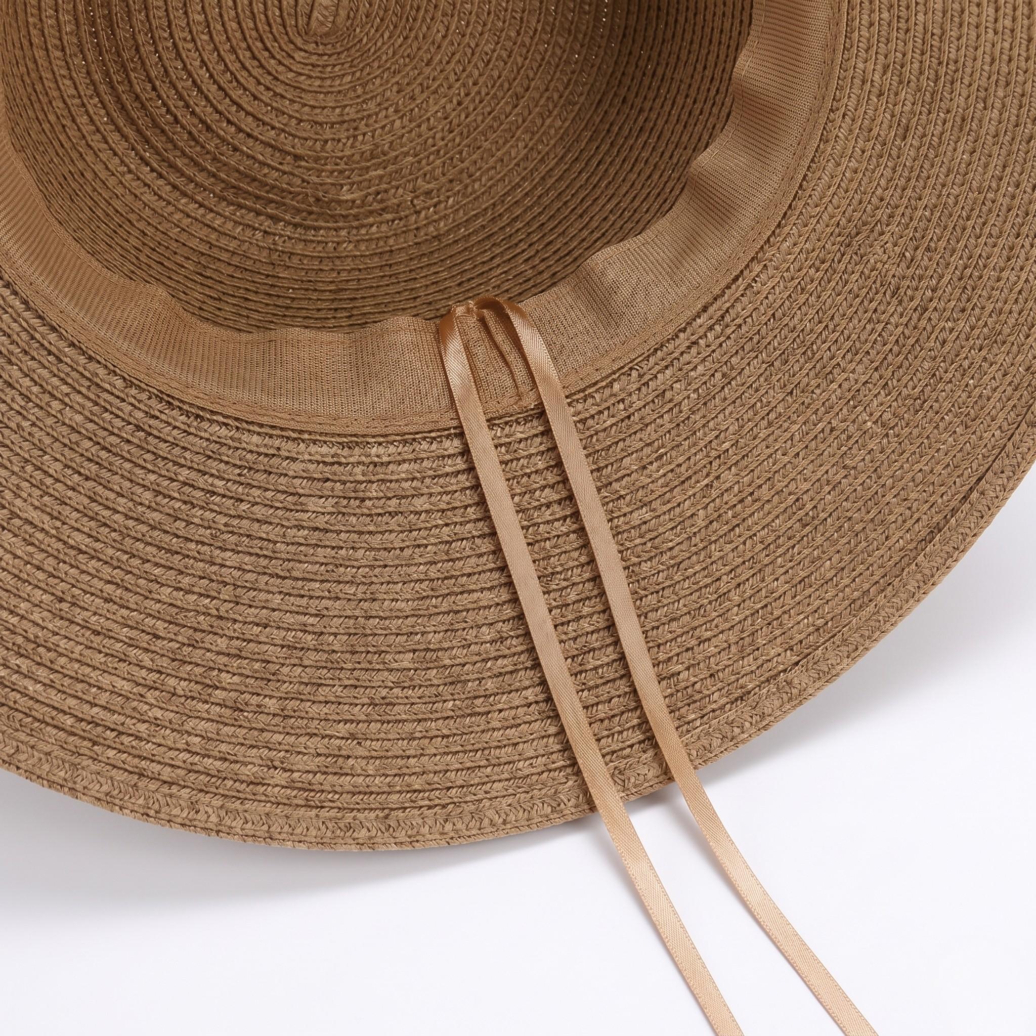 Anna-Kaci Womens Lightweight Wide Brim Straw Sun Hat Foldable Beach Summer UV Protection Hat