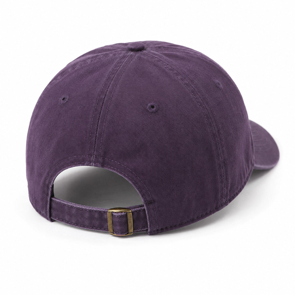 Washed Cotton Baseball Cap Cat Detail Adjustable Dad Hat
