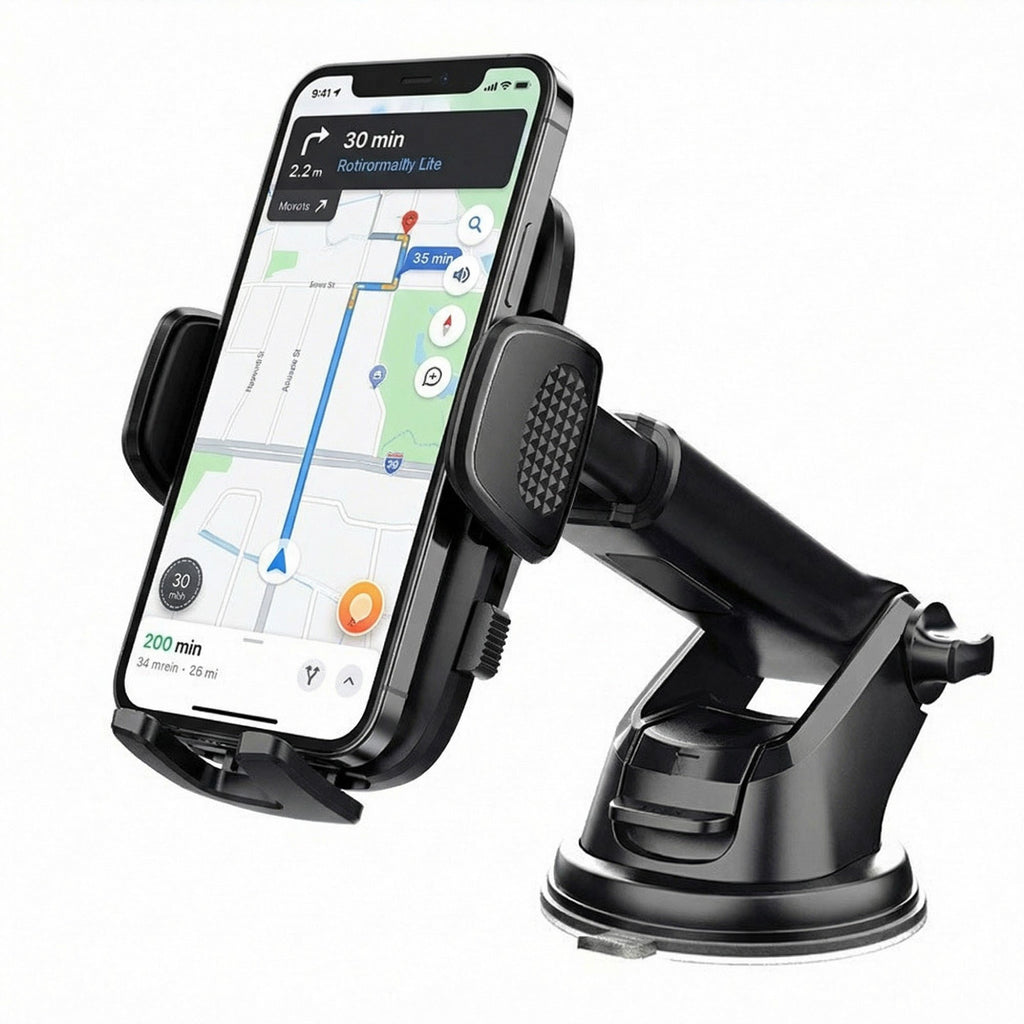 Anna-Kaci Car Dashboard Phone Mount Holder with Adjustable Arm Strong 3M Adhesive Secure Grip