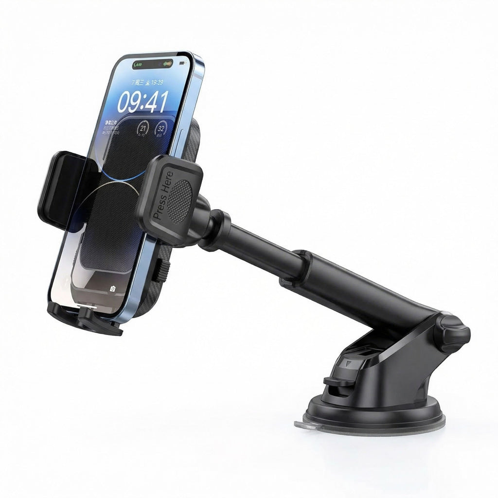 Anna-Kaci Car Phone Mount Holder Suction Cup Adjustable Long Arm Dashboard Windshield