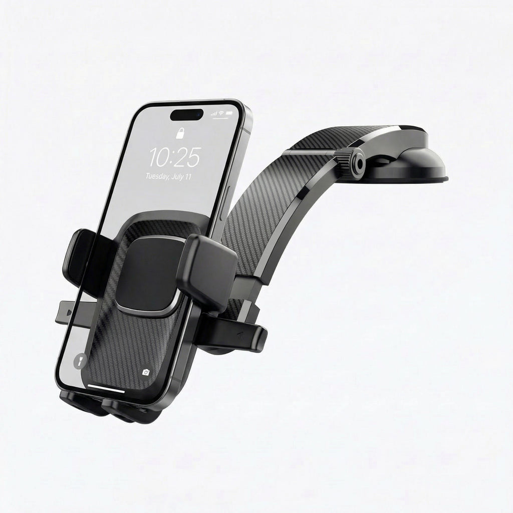 Anna-Kaci Car Phone Mount Holder with Suction Cup Adjustable Arm Dashboard Windshield Universal Holder
