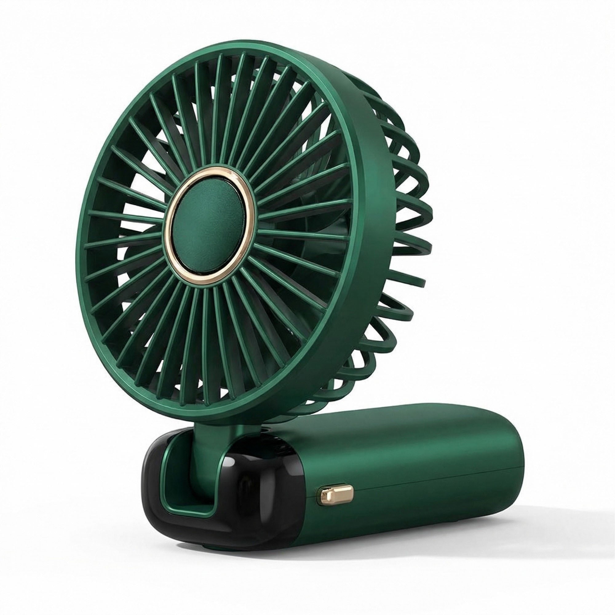 Anna-Kaci USB Rechargeable Mini Handheld Fan Portable Foldable Desk Fan with Digital Display Cooling Fan