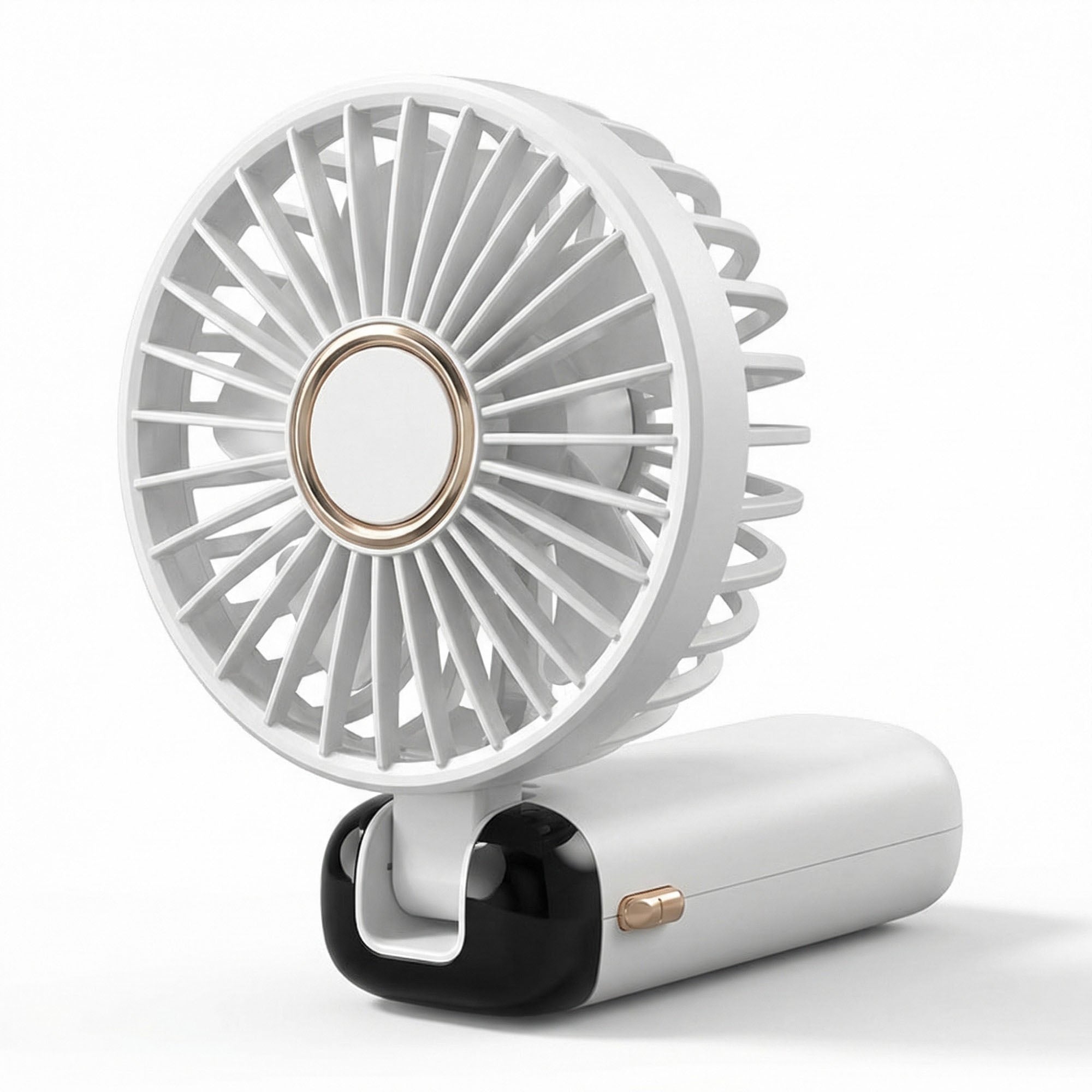 Anna-Kaci USB Rechargeable Mini Handheld Fan Portable Foldable Desk Fan with Digital Display Cooling Fan