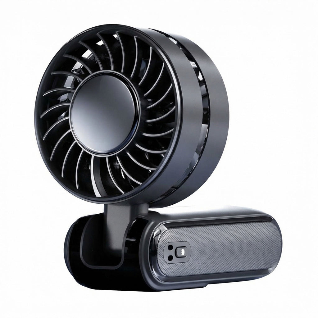 Anna-Kaci Handheld Cooling Fan with Semiconductor TEC Portable Rechargeable Foldable Fan Ice Cooling