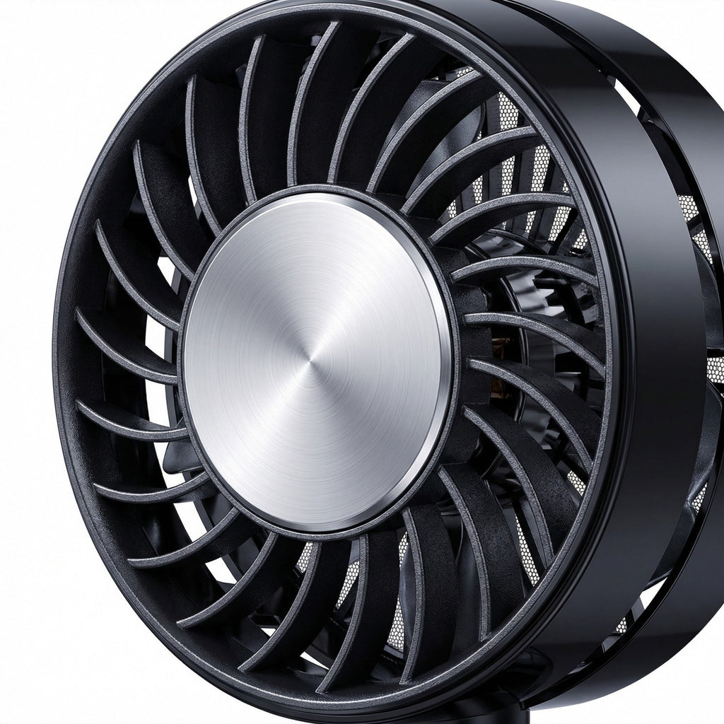 Anna-Kaci Handheld Cooling Fan with Semiconductor TEC Portable Rechargeable Foldable Fan Ice Cooling