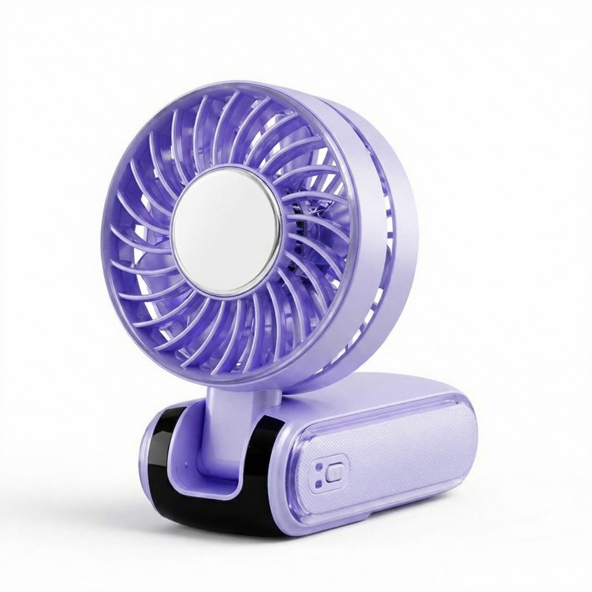 Anna-Kaci Handheld Cooling Fan with Semiconductor TEC Portable Rechargeable Foldable Fan Ice Cooling