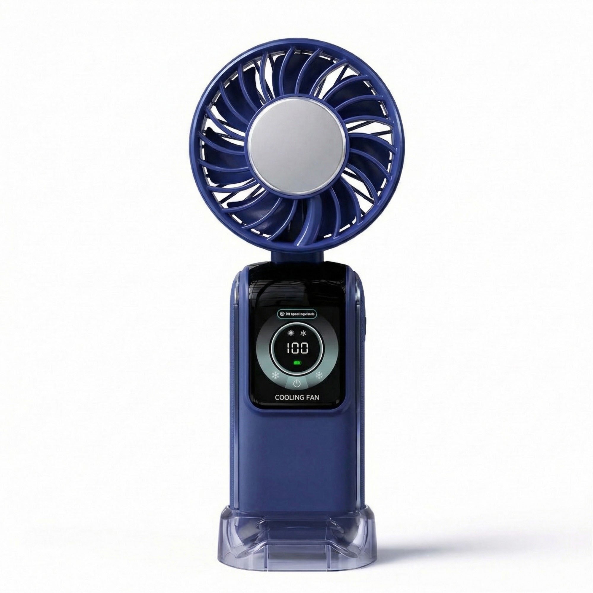 Anna-Kaci Handheld Cooling Fan with Semiconductor TEC Portable Rechargeable Foldable Fan Ice Cooling