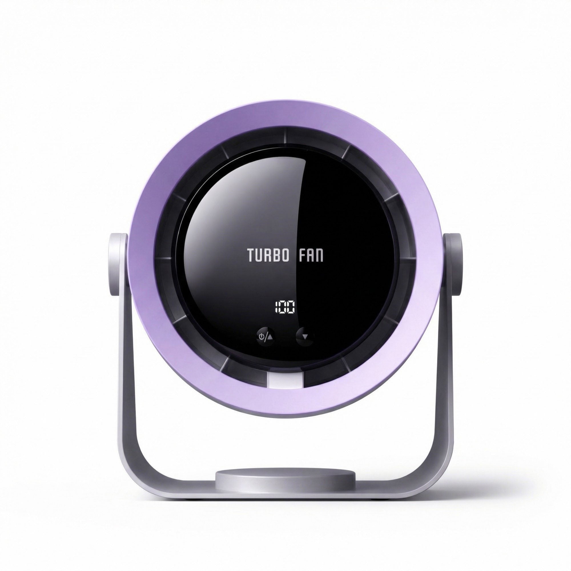 Anna-Kaci USB Rechargeable Turbo Desk Fan Quiet Circulating Fan with LED Display Wall Mount Portable Fan