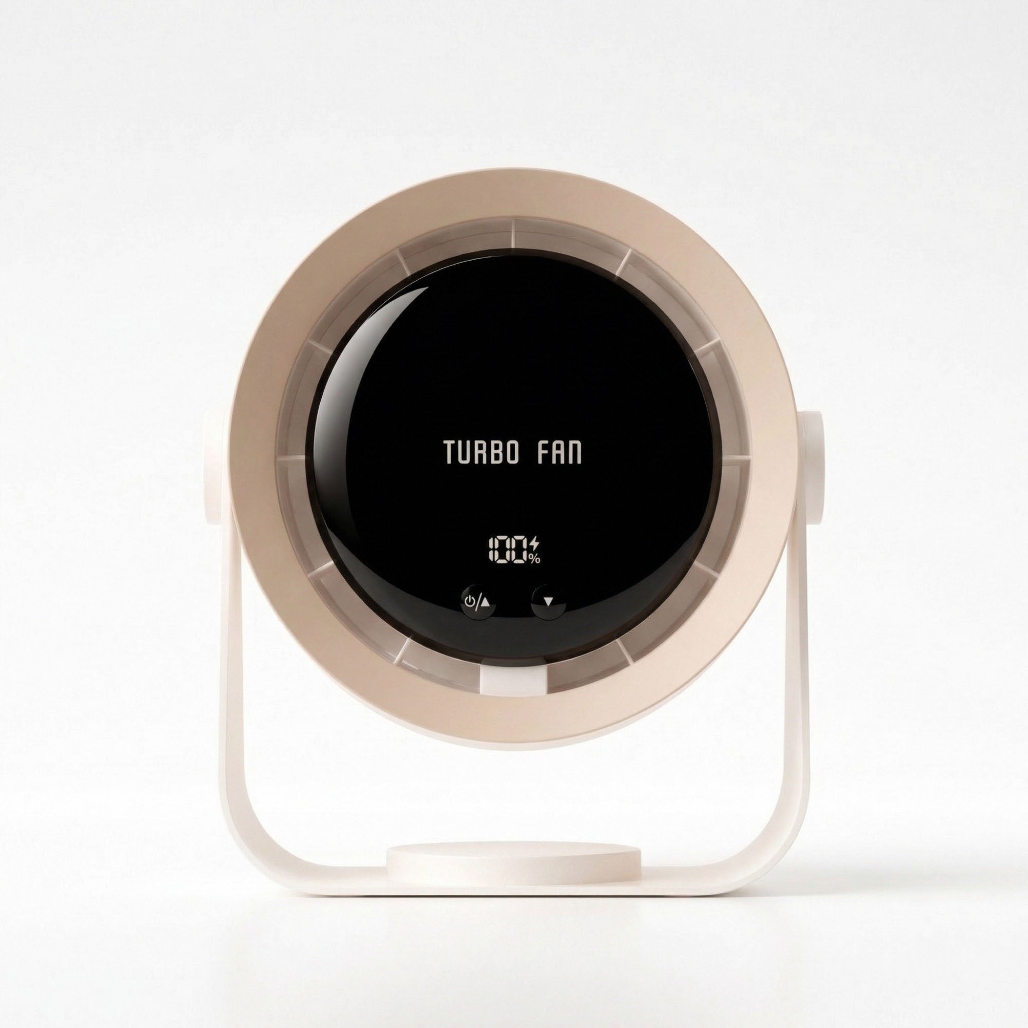 Anna-Kaci USB Rechargeable Turbo Desk Fan Quiet Circulating Fan with LED Display Wall Mount Portable Fan