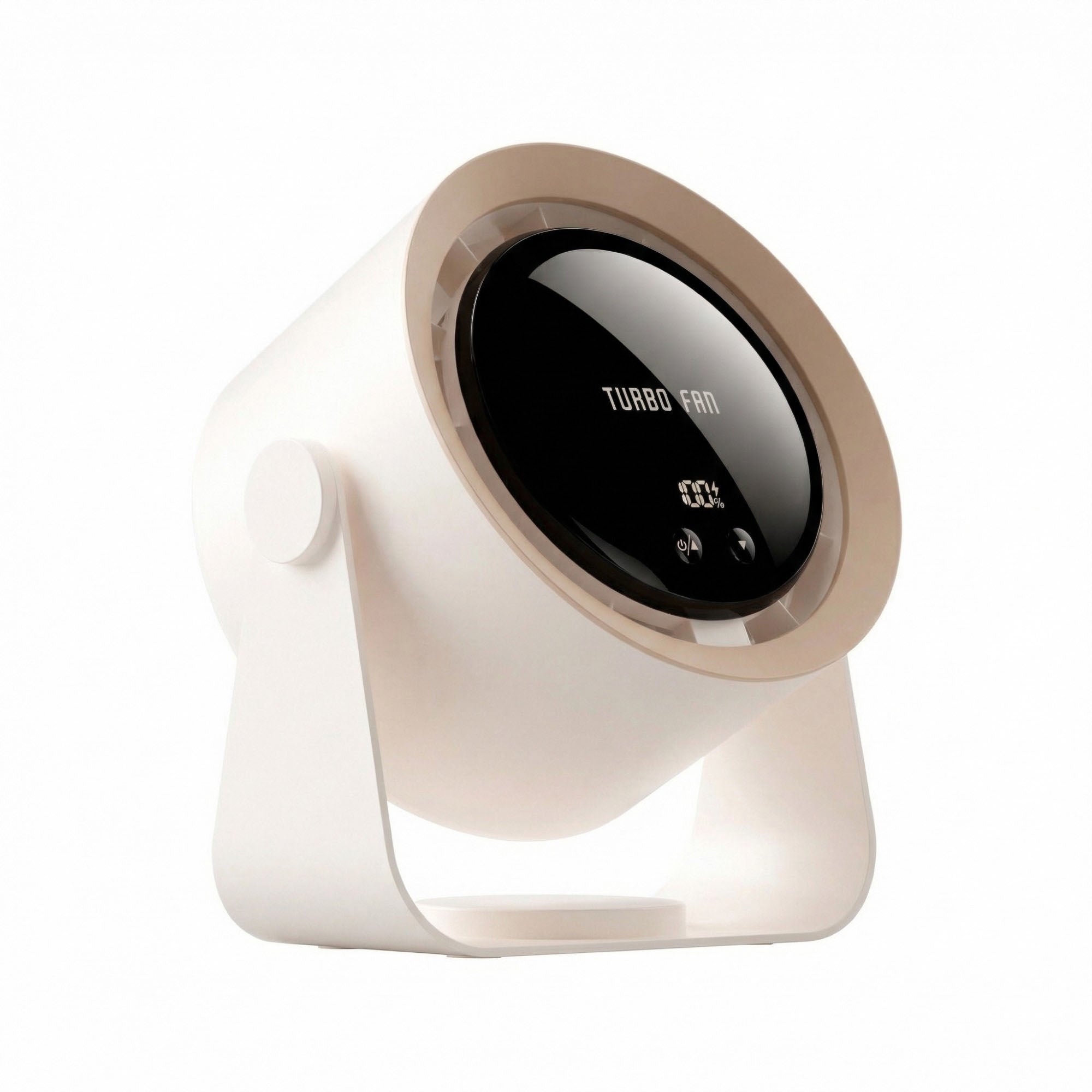 Anna-Kaci USB Rechargeable Turbo Desk Fan Quiet Circulating Fan with LED Display Wall Mount Portable Fan