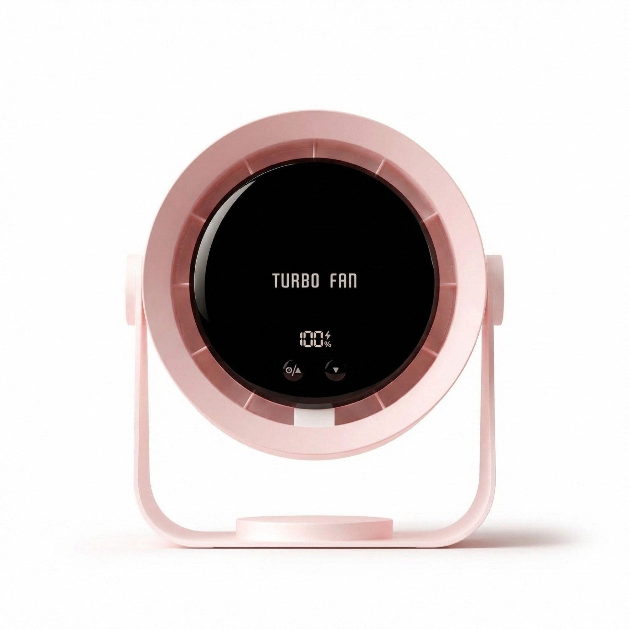 Anna-Kaci USB Rechargeable Turbo Desk Fan Quiet Circulating Fan with LED Display Wall Mount Portable Fan
