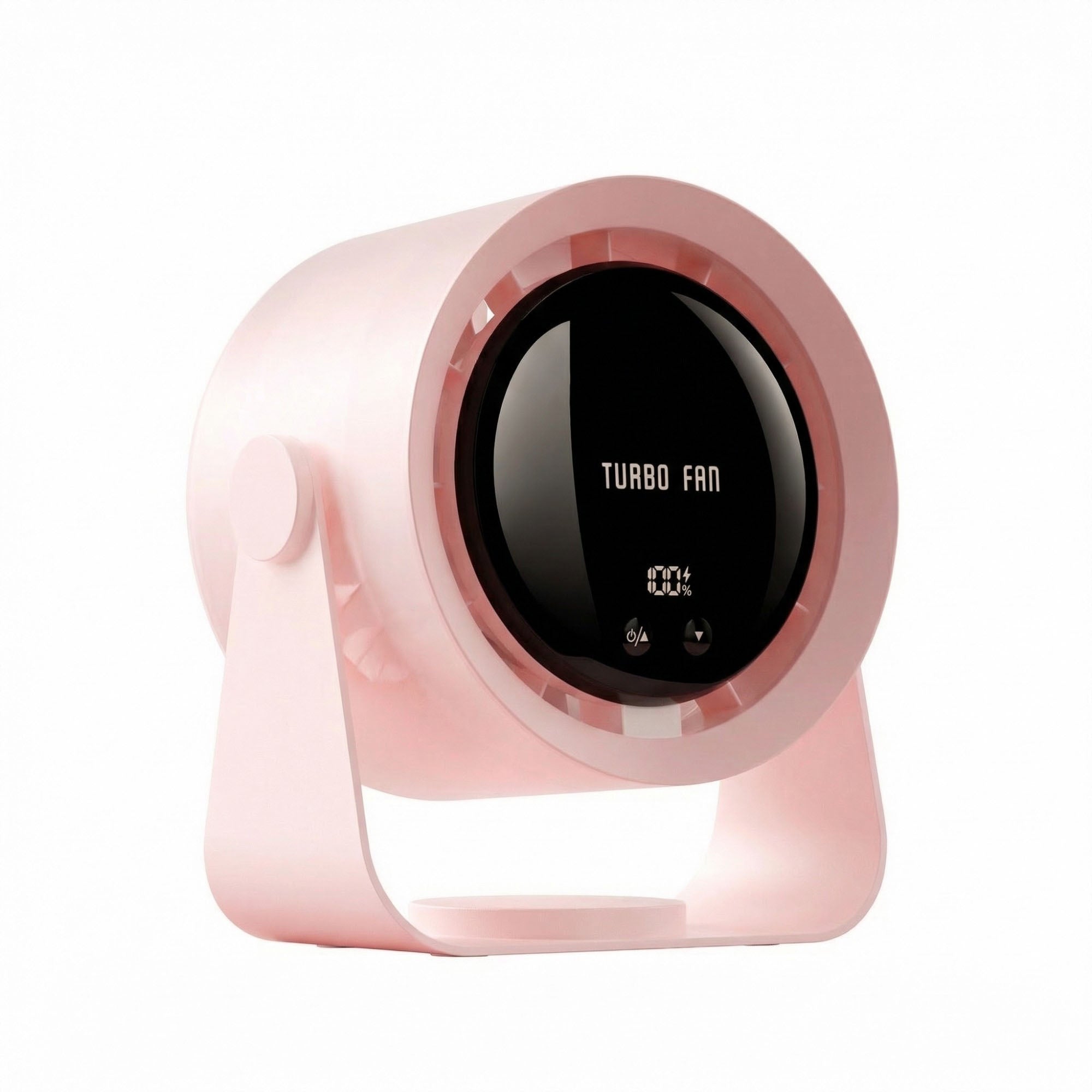 Anna-Kaci USB Rechargeable Turbo Desk Fan Quiet Circulating Fan with LED Display Wall Mount Portable Fan