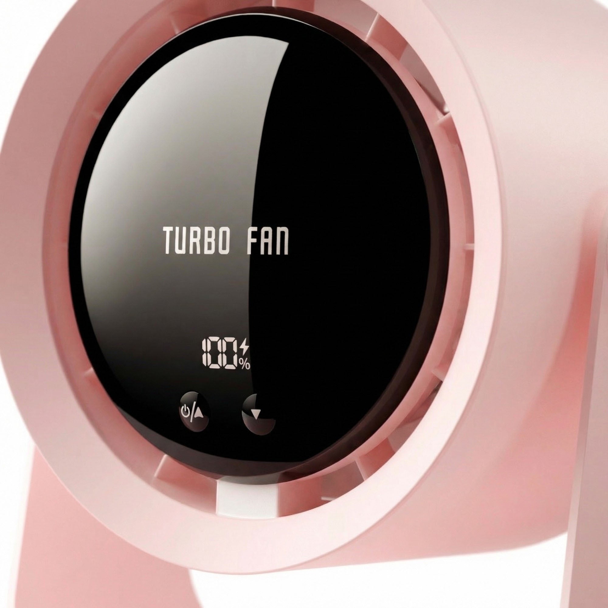 Anna-Kaci USB Rechargeable Turbo Desk Fan Quiet Circulating Fan with LED Display Wall Mount Portable Fan