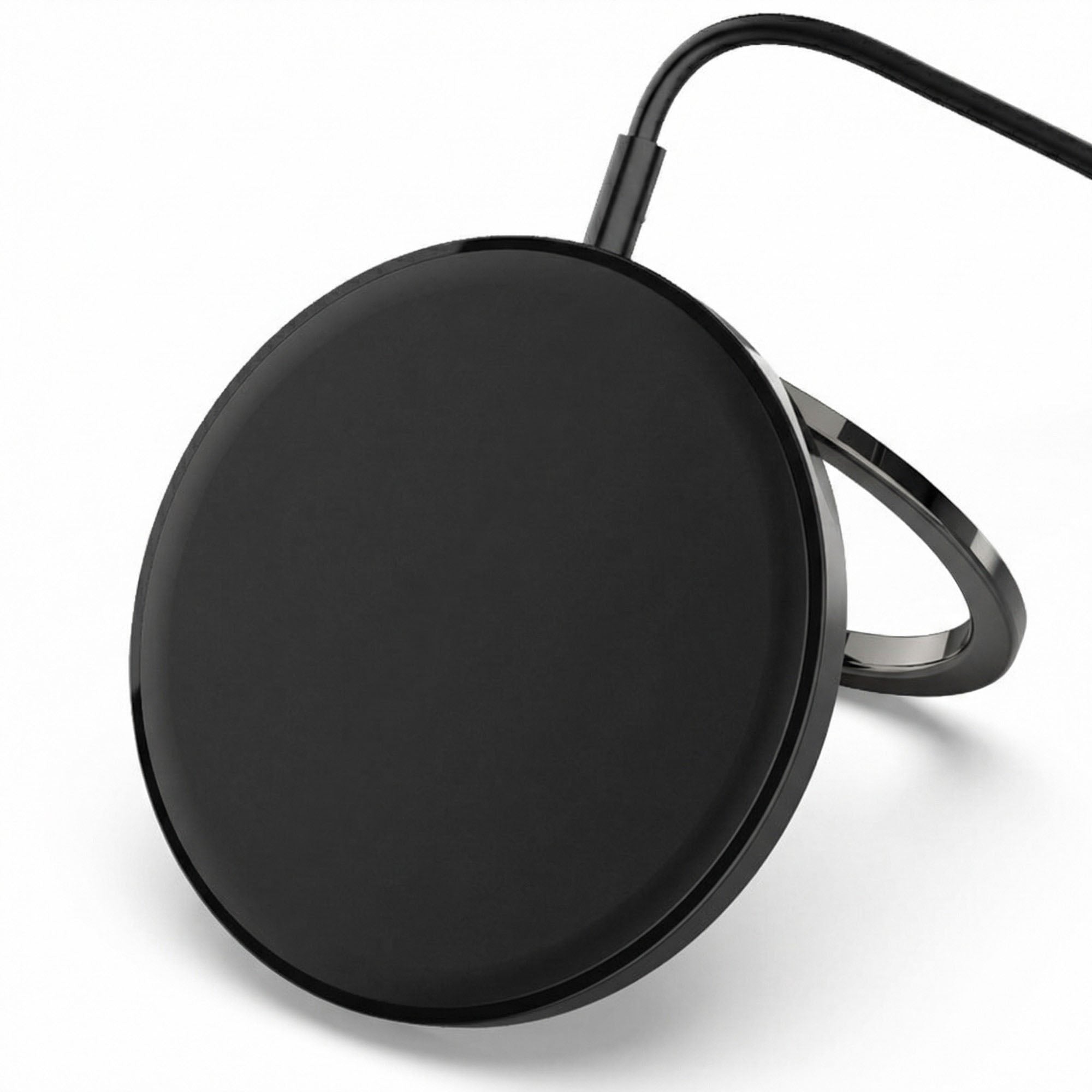 Anna-Kaci Magnetic Wireless Charger 15W Fast Charging Pad with Phone Stand Ring Grip Compatible