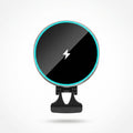 Anna-Kaci Zinc Alloy Car Magnetic Wireless Charger Mount Fast Charging Phone Holder Air Vent