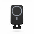 Black device holder with convenient mounting solution