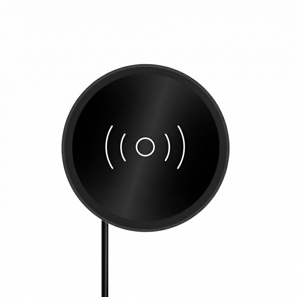 Anna-Kaci Embedded Wireless Charging Panel 15W Fast Charger Aluminum Alloy Built-In Desktop with Type-C Input