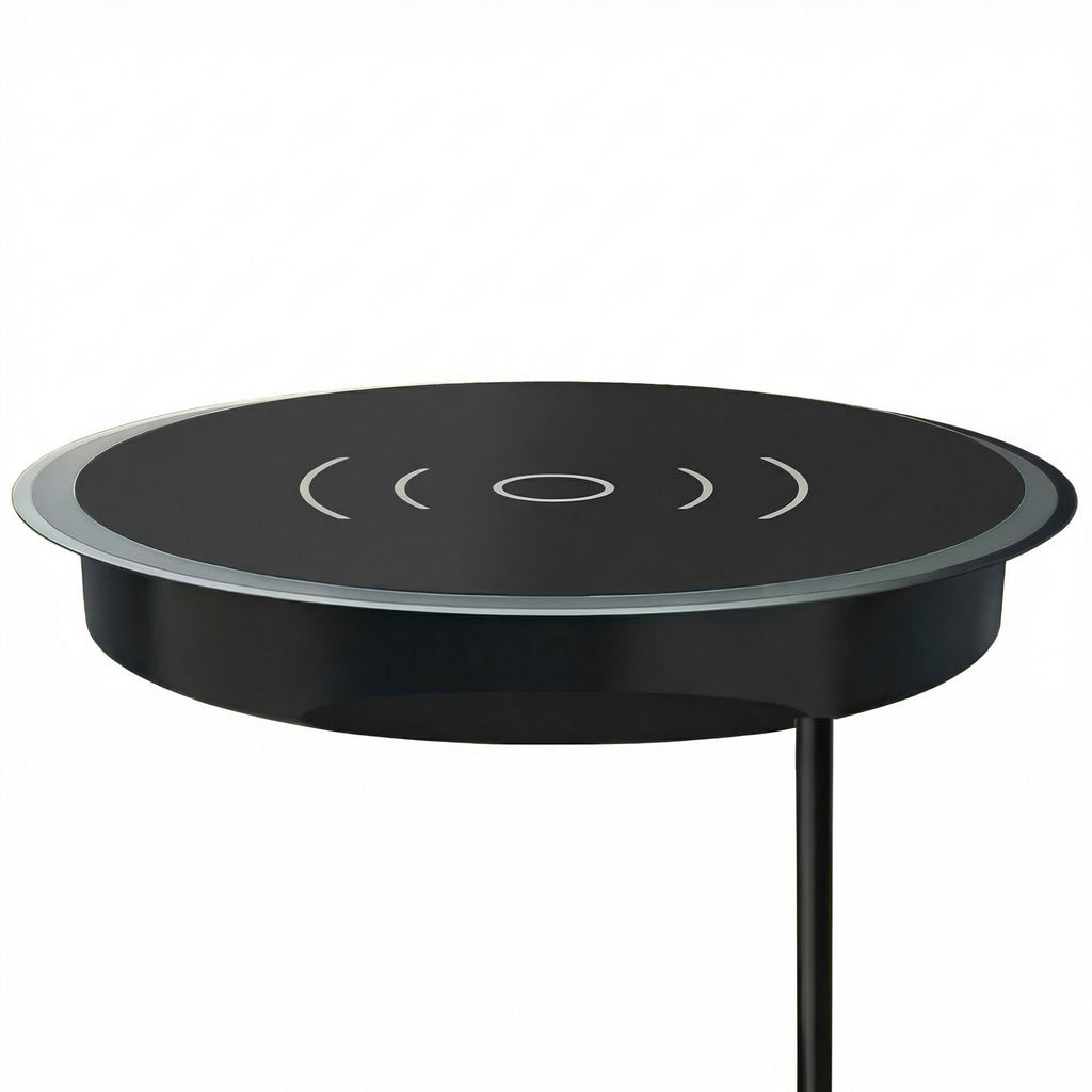 Anna-Kaci Embedded Wireless Charging Panel 15W Fast Charger Aluminum Alloy Built-In Desktop with Type-C Input