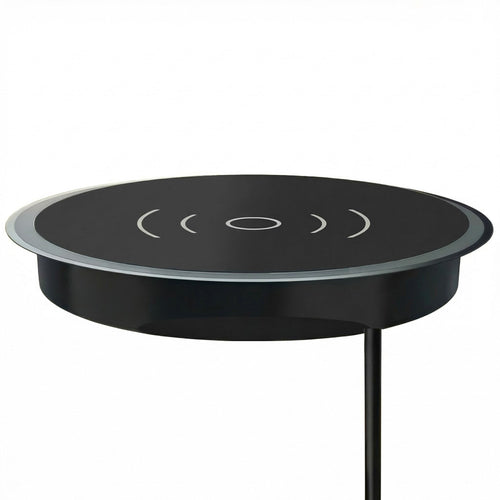 Anna-Kaci Embedded Wireless Charging Panel 15W Fast Charger Aluminum Alloy Built-In Desktop with Type-C Input