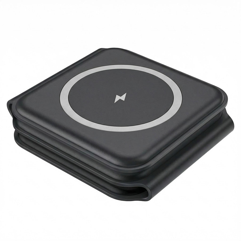 Anna-Kaci 3-in-1 Foldable Magnetic Wireless Charger Stand for Phone Watch Earbuds Fast Charging Station